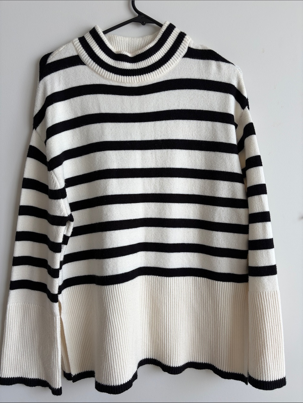 Black & White Striped Women’s Sweater